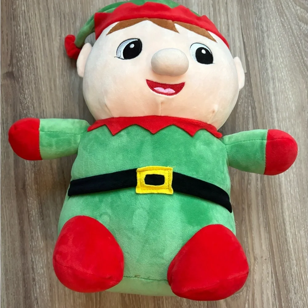 Red and Green‎ Plaid Nightgown with Elf Plush